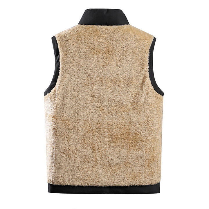 Men's Fleece-Lined Quilted Gilet with Zip Front - photo 7