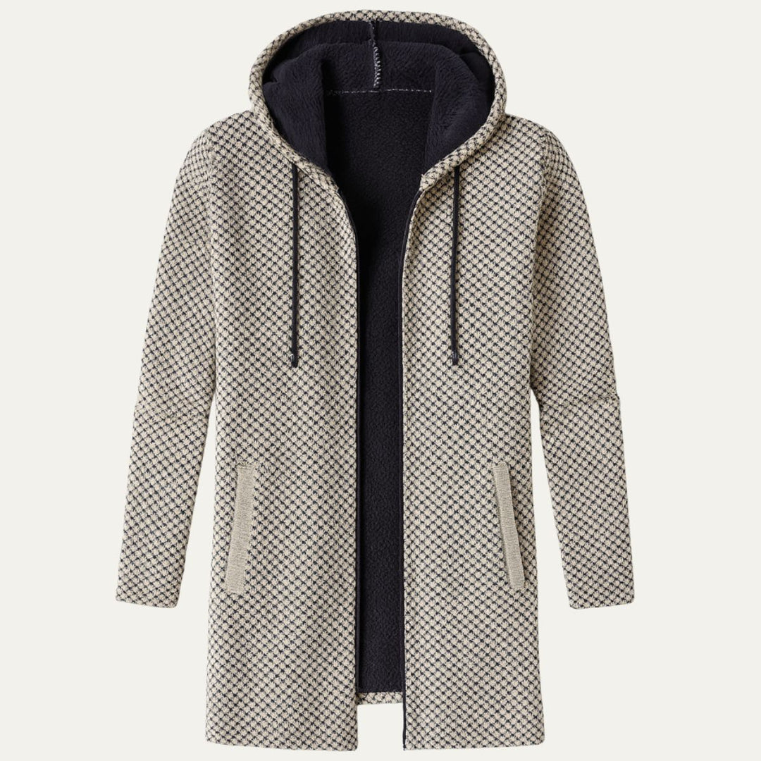 Men's Longline Hooded Knit Cardigan - photo 1