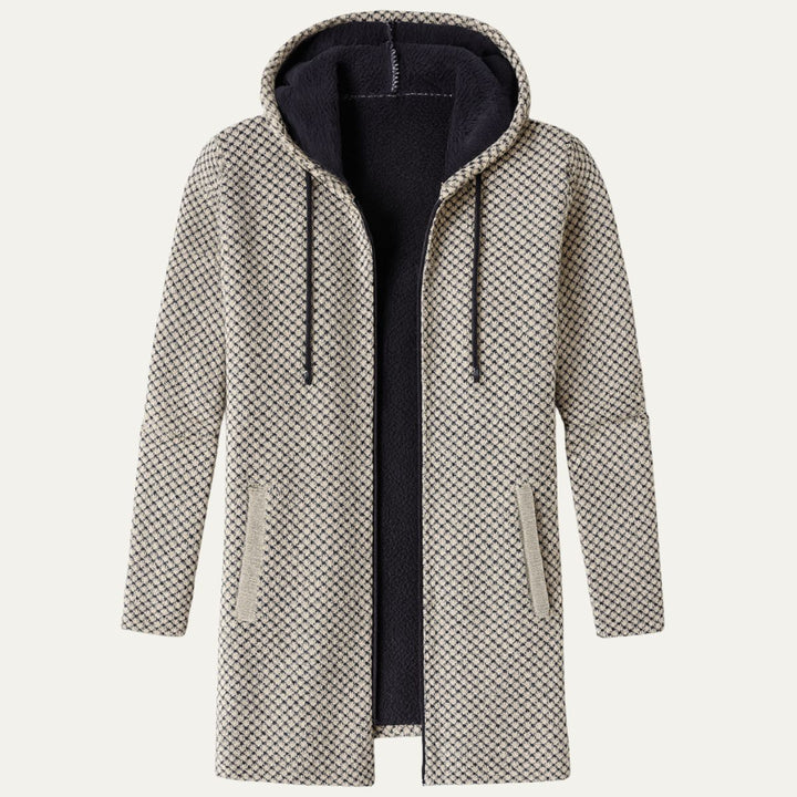 Men's Longline Hooded Knit Cardigan - photo 1