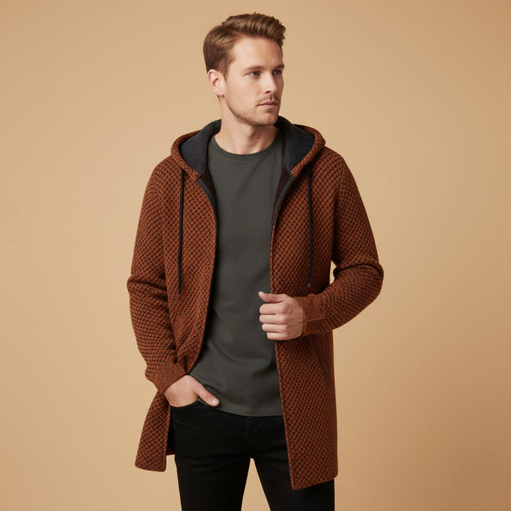 Men's Longline Hooded Knit Cardigan - photo 6