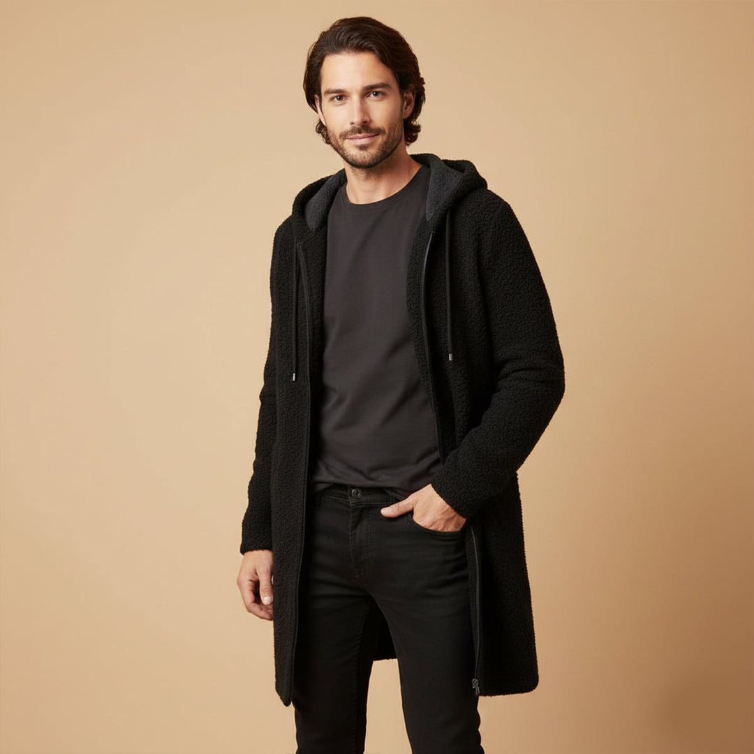 Men's Longline Hooded Knit Cardigan - photo 8