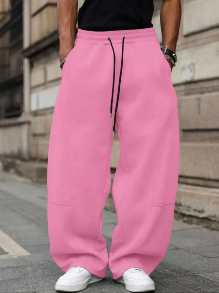 Men's Loose Fit Jogger Trousers with Drawstring Waist - photo 4