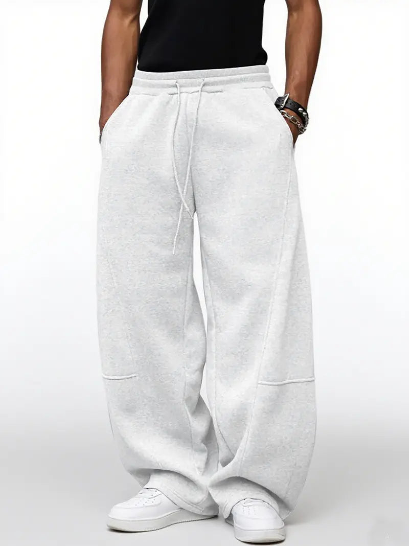 Men's Loose Fit Jogger Trousers with Drawstring Waist - photo 6