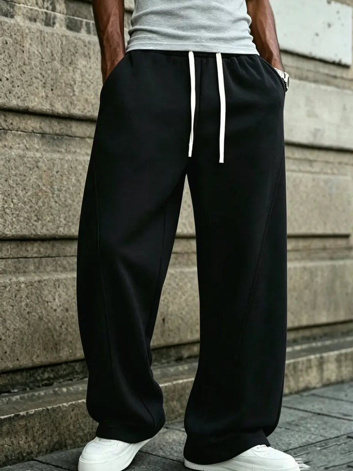 Men's Loose Fit Jogger Trousers with Drawstring Waist - photo 7