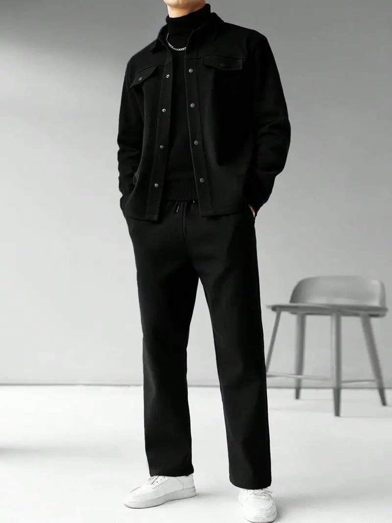 Men's Relaxed Button-Front Two-Piece Set - photo 2