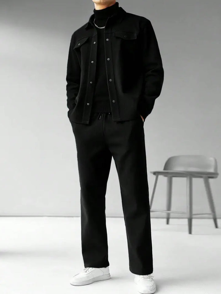 Men's Relaxed Button-Front Two-Piece Set - photo 2