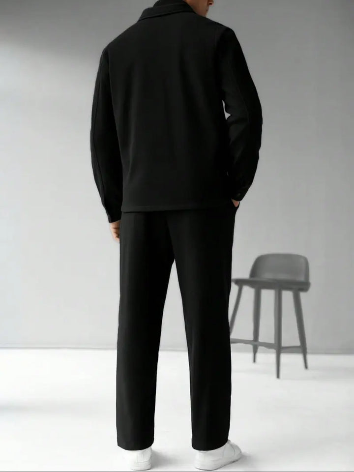 Men's Relaxed Button-Front Two-Piece Set - photo 6