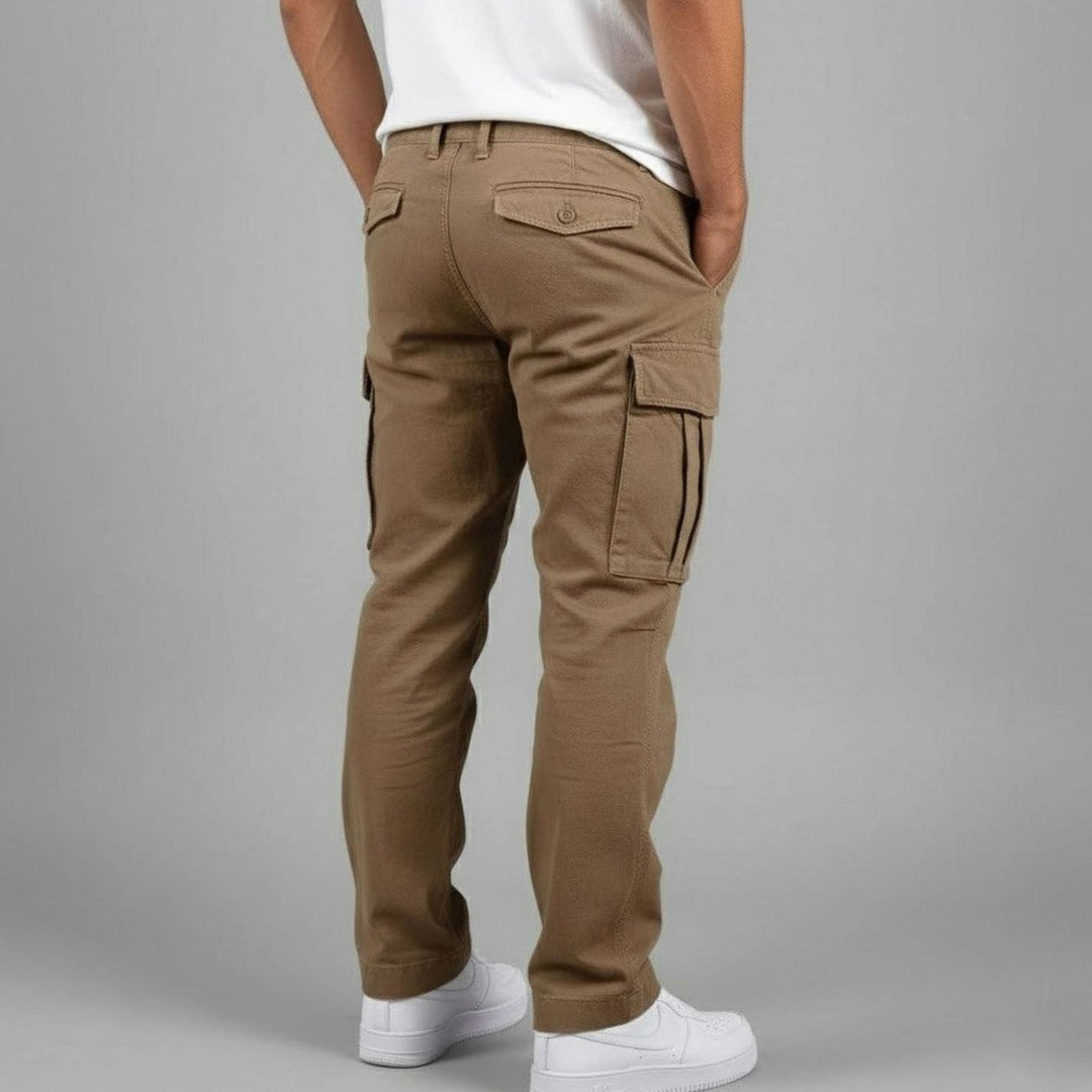Men's Relaxed Fit Multi-pocket Streetwear Cargo Pants - photo 4