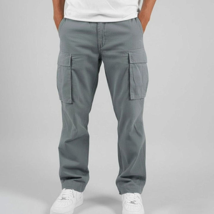 Men's Relaxed Fit Multi-pocket Streetwear Cargo Pants - photo 8