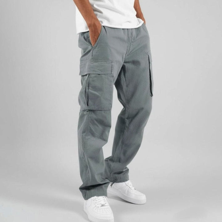 Men's Relaxed Fit Multi-pocket Streetwear Cargo Pants - photo 9