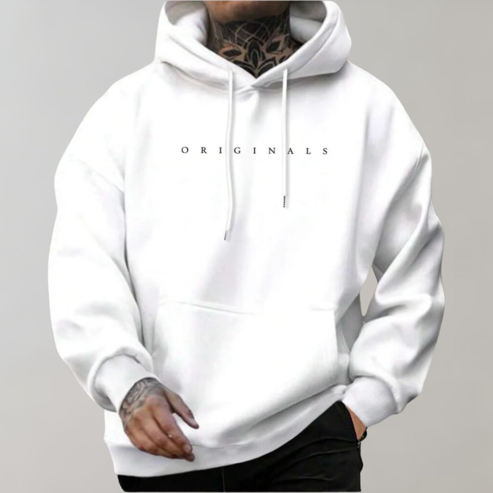Men's Relaxed Ribbed Cuffs Hoodie - photo 1