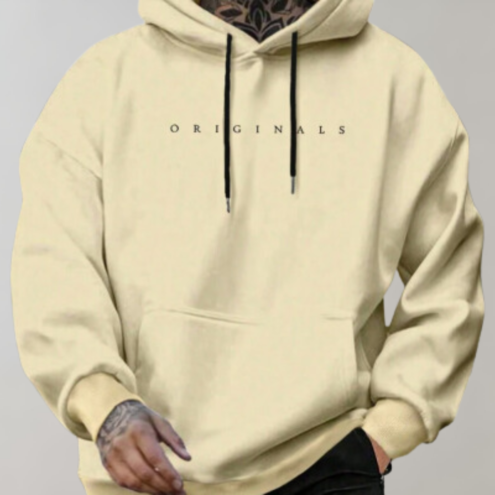 Men's Relaxed Ribbed Cuffs Hoodie - photo 3