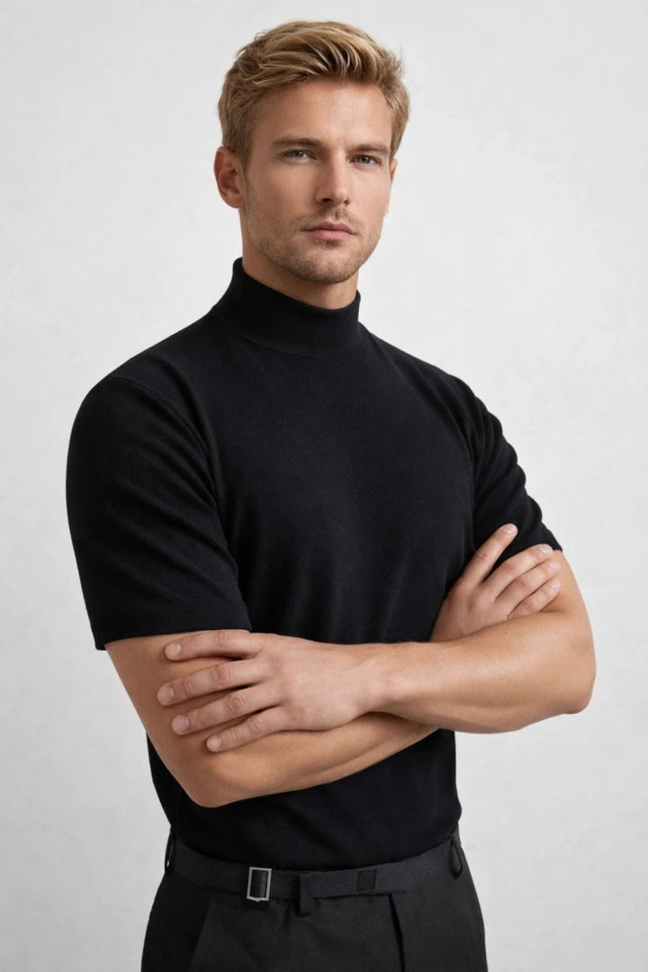 Men's Slim-Fit Collared T-Shirt - photo 2