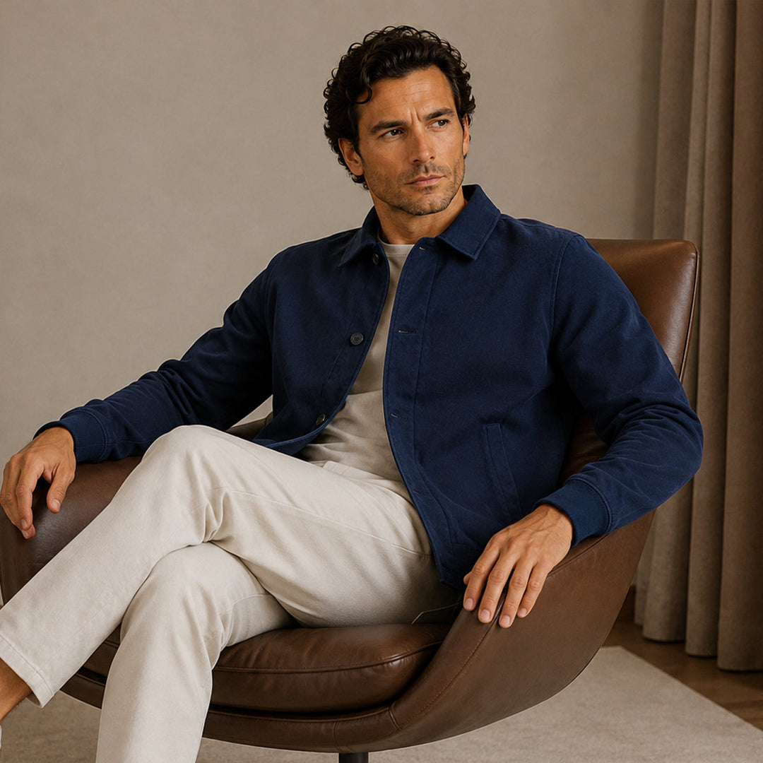 Men's Slim Fit Lightweight Casual Zip Jacket - photo 10