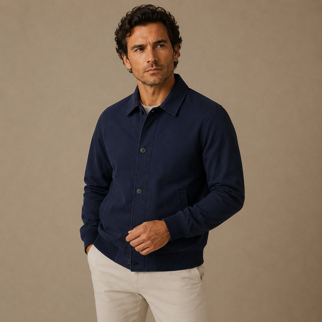 Men's Slim Fit Lightweight Casual Zip Jacket - photo 2