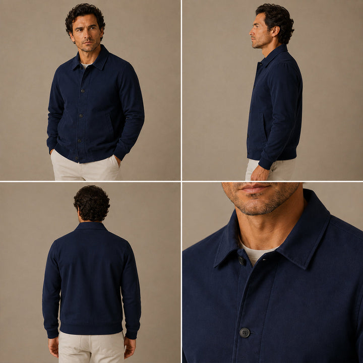 Men's Slim Fit Lightweight Casual Zip Jacket - photo 5