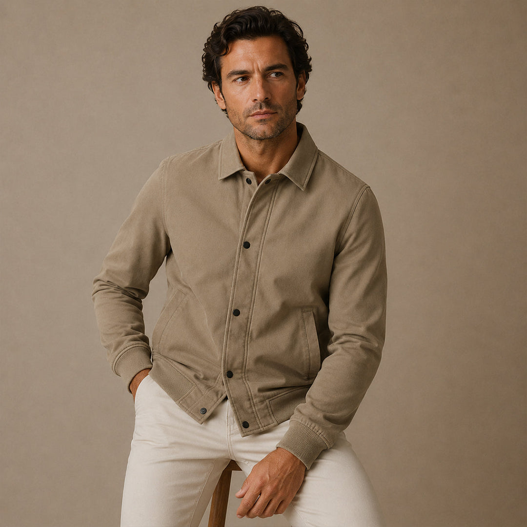 Men's Slim Fit Lightweight Casual Zip Jacket - photo 7