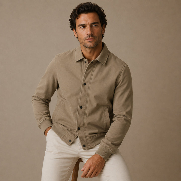 Men's Slim Fit Lightweight Casual Zip Jacket - photo 7