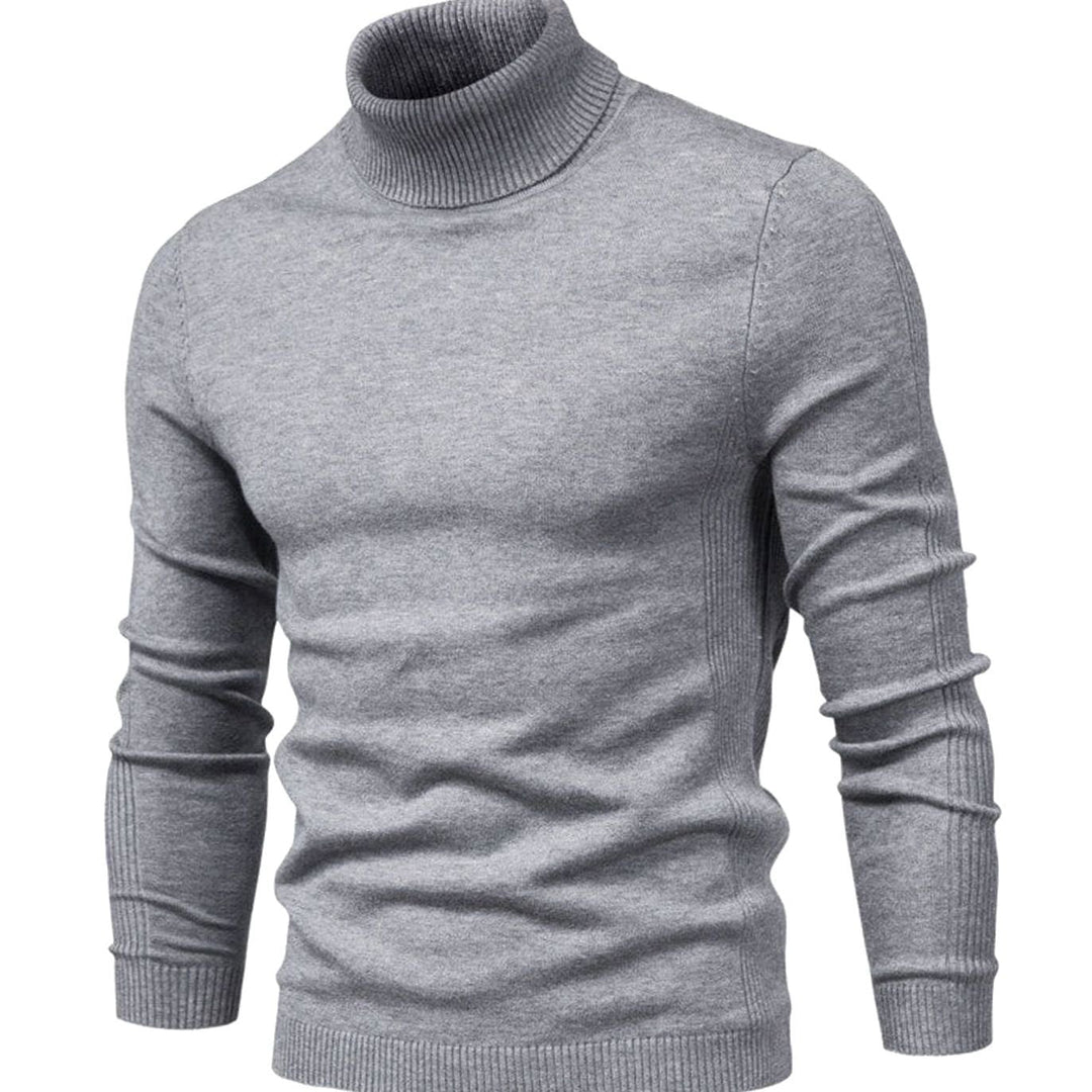 Men's Slim-fit Turtleneck Knit Sweater - photo 1