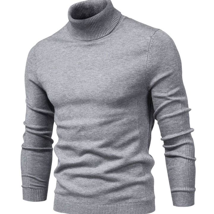 Men's Slim-fit Turtleneck Knit Sweater - photo 1