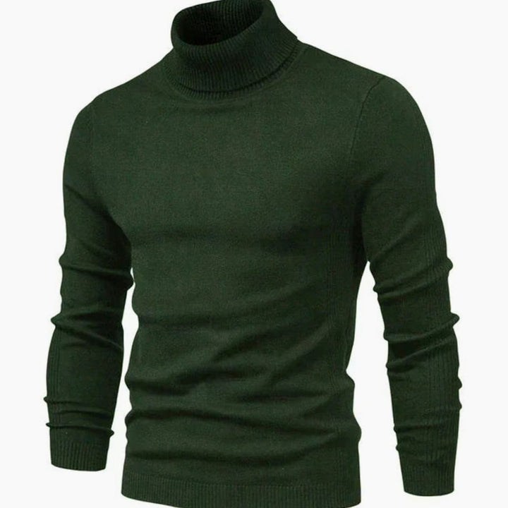 Men's Slim-fit Turtleneck Knit Sweater - photo 5