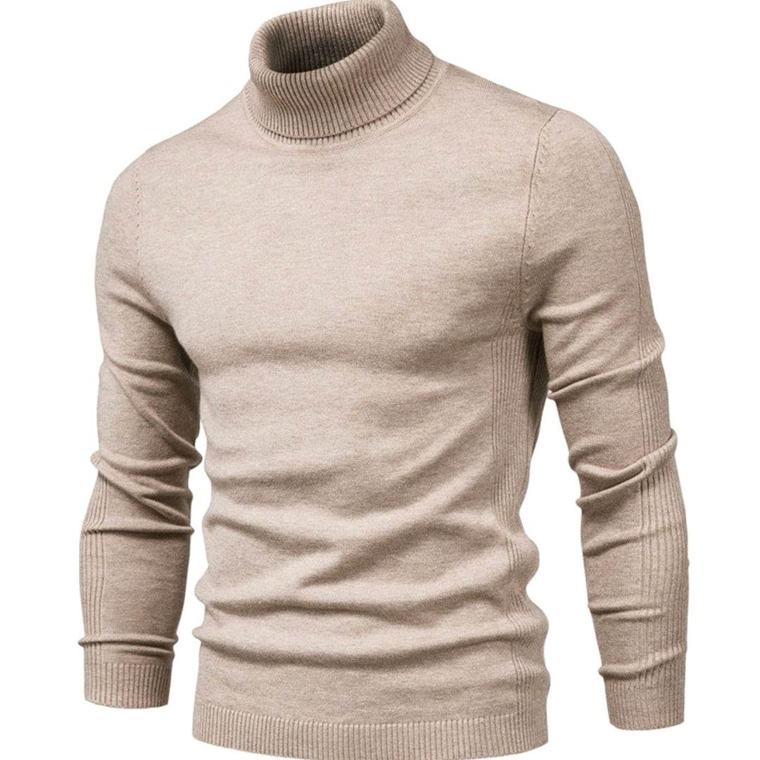 Men's Slim-fit Turtleneck Knit Sweater - photo 6