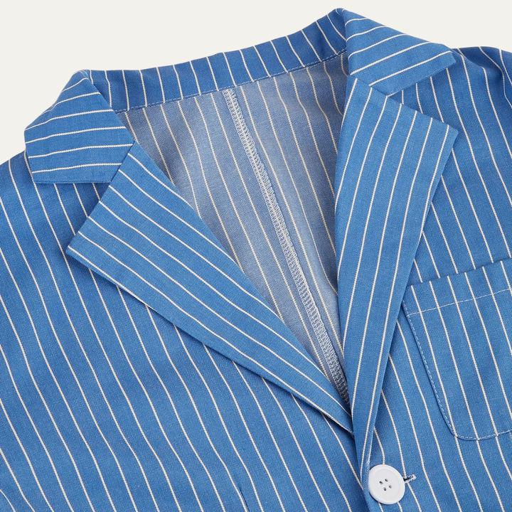 Men's Striped Lightweight Linen Blend Blazer - photo 3