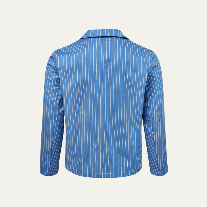 Men's Striped Lightweight Linen Blend Blazer - photo 5