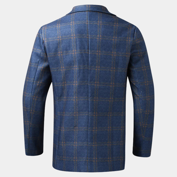 Men's Tailored Fit Suit Plaid Blazer - photo 2