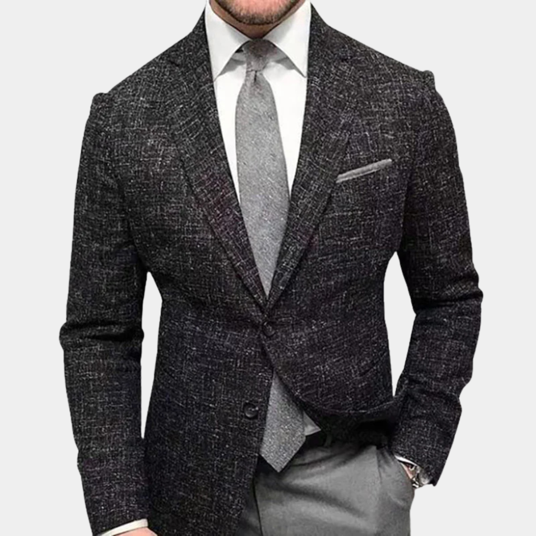 Men's Tailored Fit Suit Plaid Blazer - photo 4