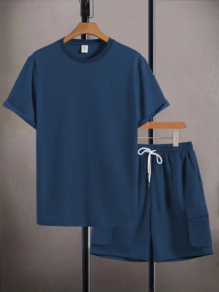 Men's Tee and Cargo Shorts Two-Piece Set - photo 5