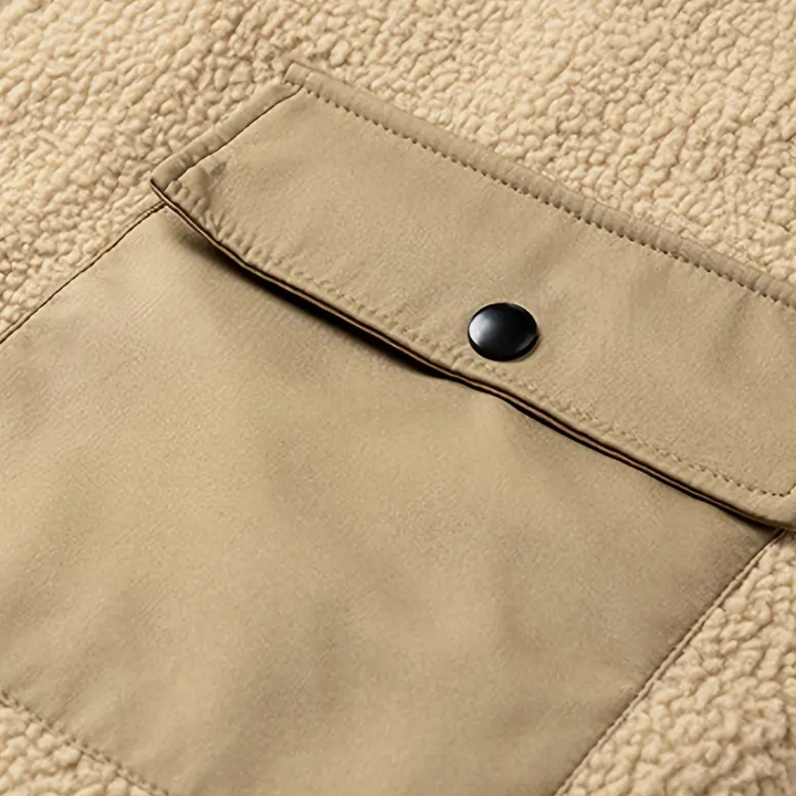 Men's Fleece Zip-Front Jacket with Flap Pockets - photo 4