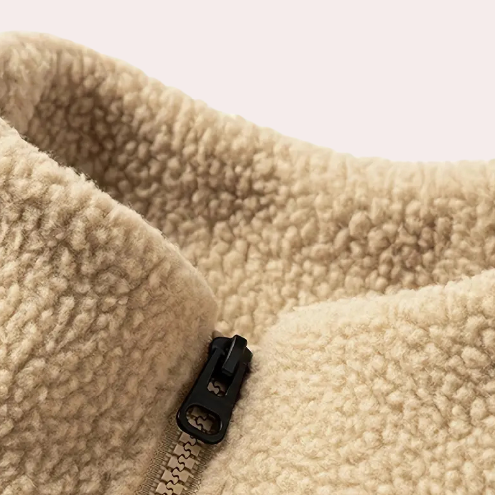 Men's Fleece Zip-Front Jacket with Flap Pockets - photo 7