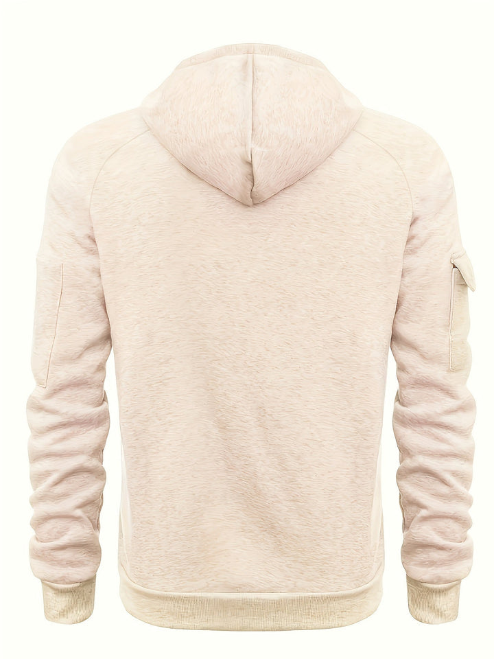 Men's Warm Casual Pullover Winter Hoodie - photo 2