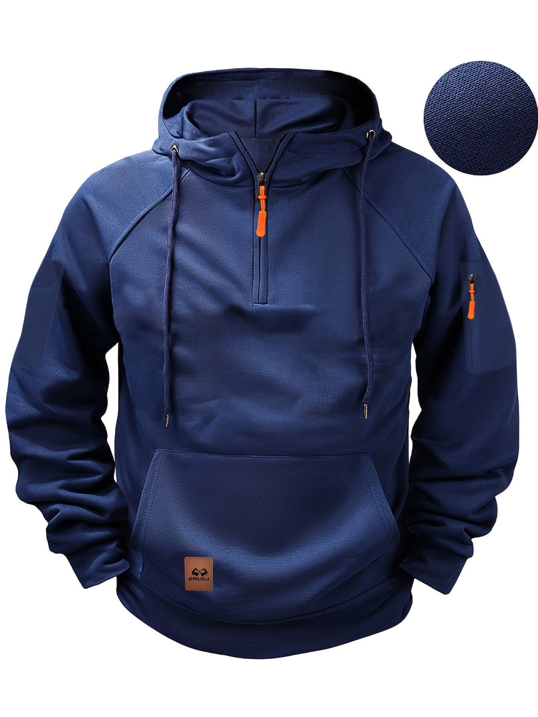 Men's Warm Casual Pullover Winter Hoodie - photo 3