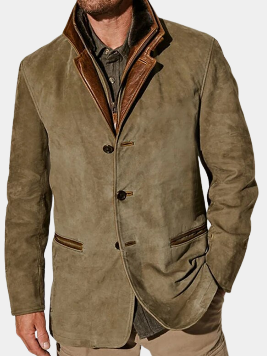 Men's Wool Blend Button-Up Jacket - photo 1
