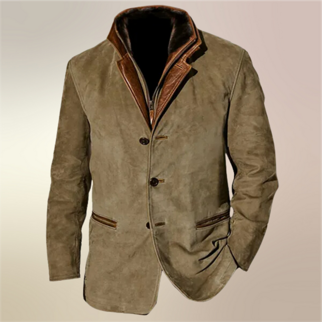 Men's Wool Blend Button-Up Jacket - photo 10