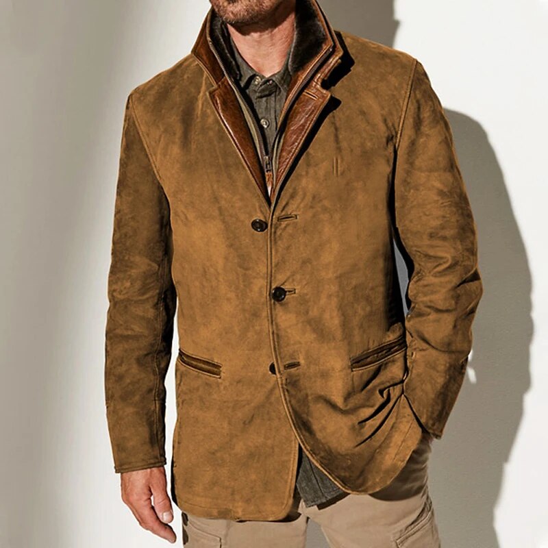 Men's Wool Blend Button-Up Jacket - photo 2