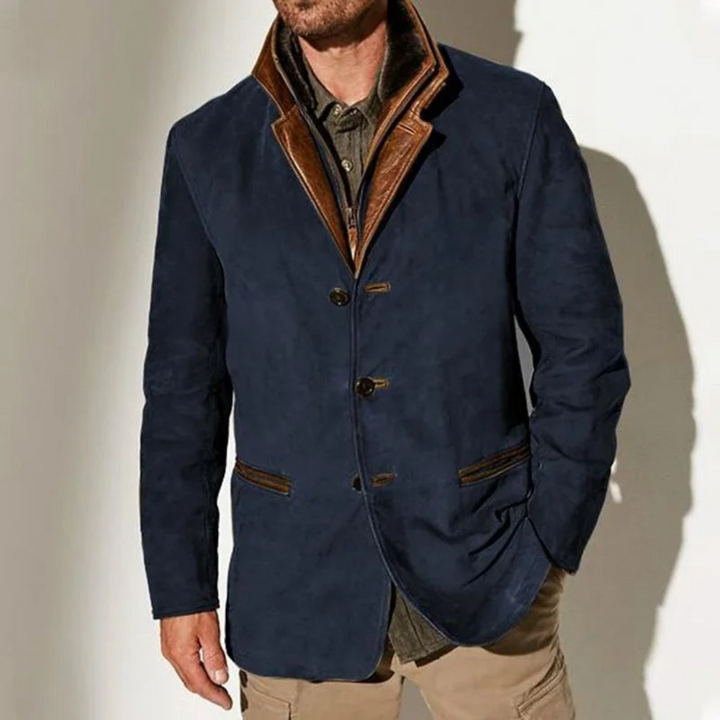 Men's Wool Blend Button-Up Jacket - photo 4
