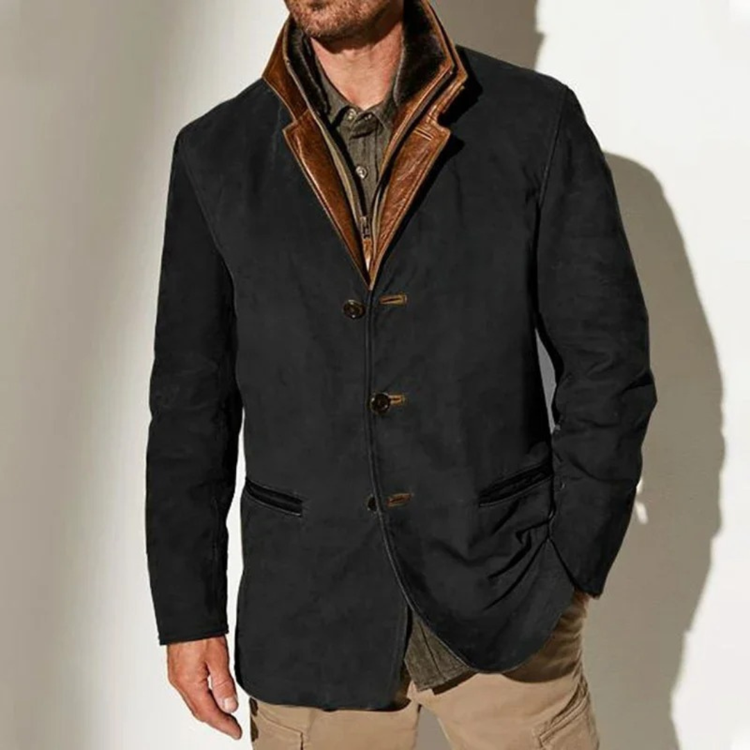 Men's Wool Blend Button-Up Jacket - photo 5
