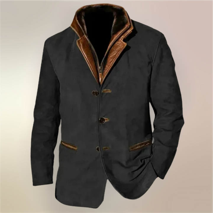 Men's Wool Blend Button-Up Jacket - photo 6