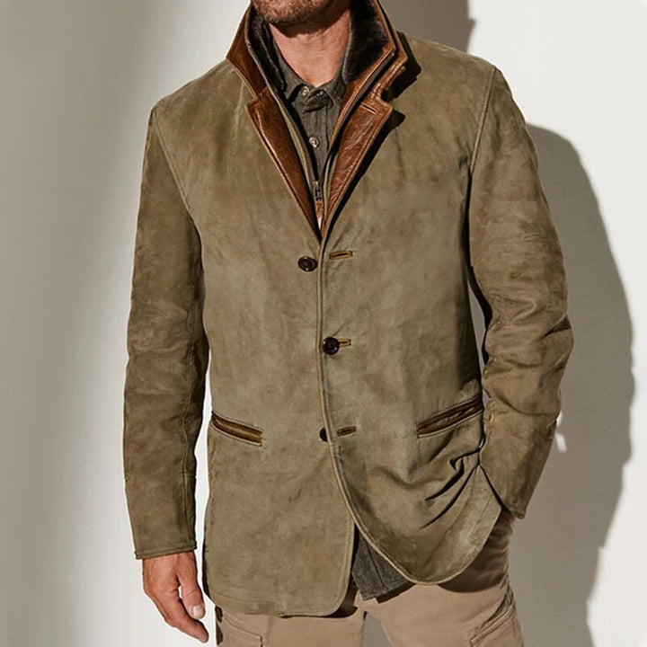 Men's Wool Blend Button-Up Jacket - photo 7