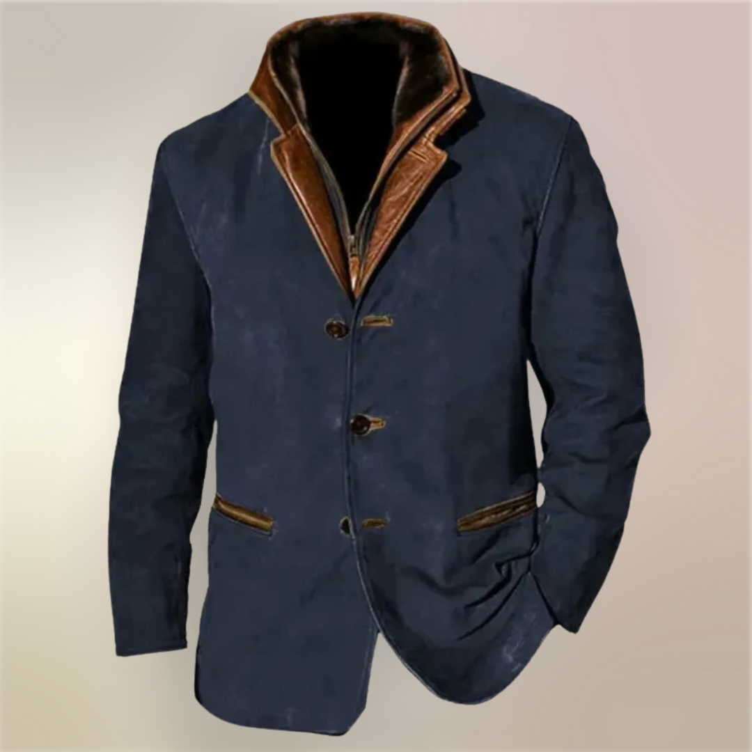 Men's Wool Blend Button-Up Jacket - photo 8