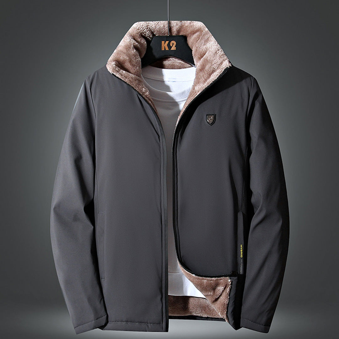 Men's Wool-Blend Long Winter Coat - photo 1