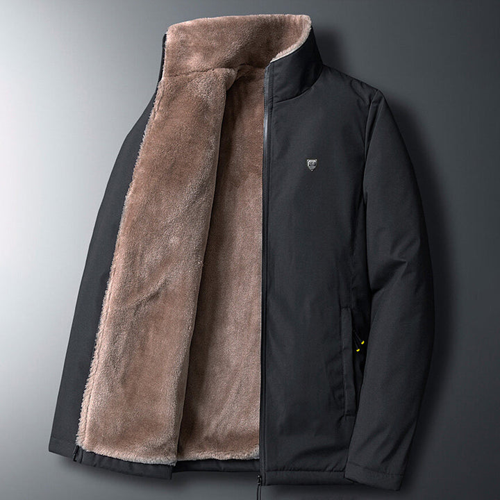 Men's Wool-Blend Long Winter Coat - photo 3