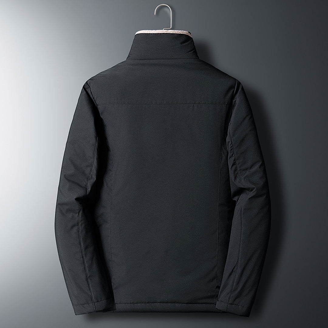Men's Wool-Blend Long Winter Coat - photo 4