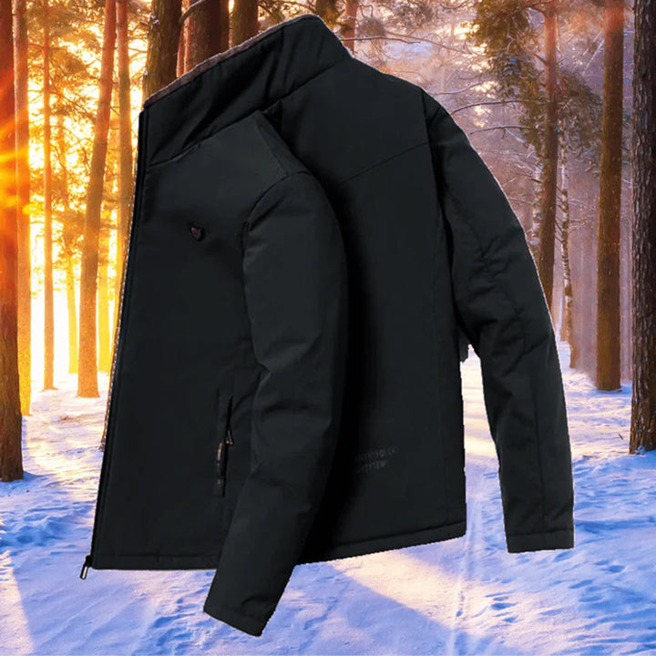 Men's Wool-Blend Long Winter Coat - photo 5