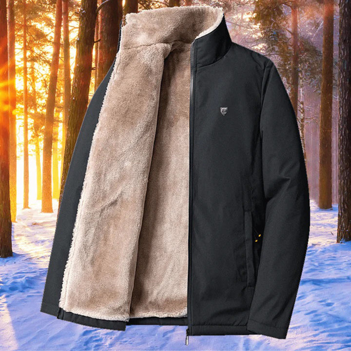 Men's Wool-Blend Long Winter Coat - photo 6