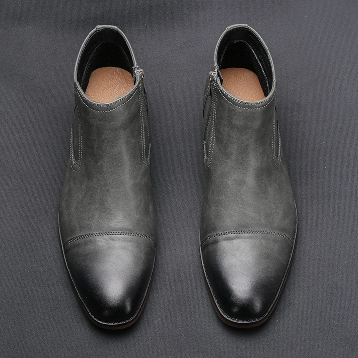 Men's Zip-Front Grip Sole Ankle Boots - photo 11