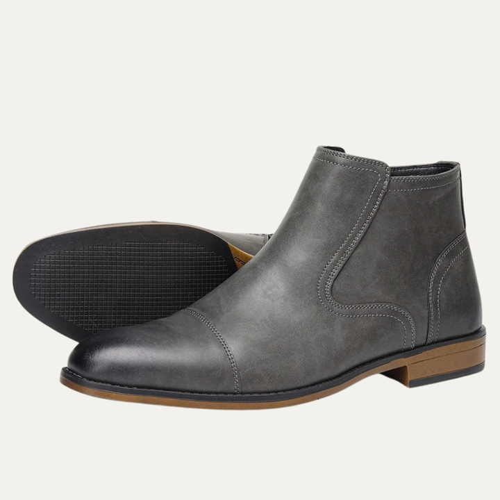 Men's Zip-Front Grip Sole Ankle Boots - photo 3